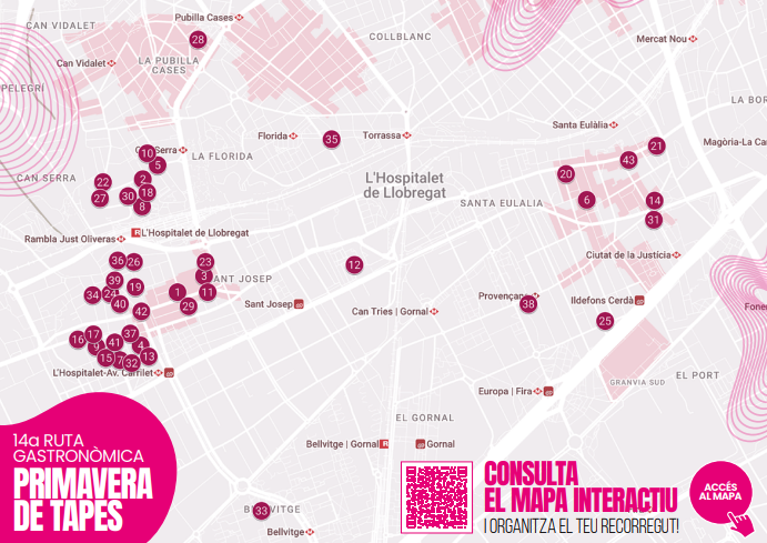 Mapa dels establiments participants